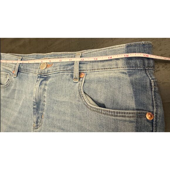 LOFT Modern Skinny Two Toned Denim Side Stripe - Sz 30/10 - Picture 7 of 12